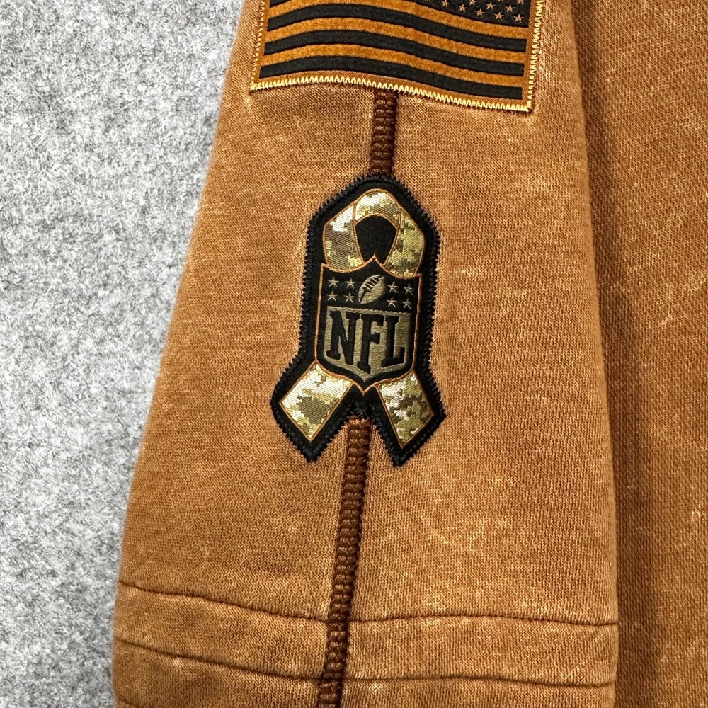 Nike NFL Arizona Cardinals Salute to Service Hoodie Mens Small Brown Pullover - Picture 3 of 11